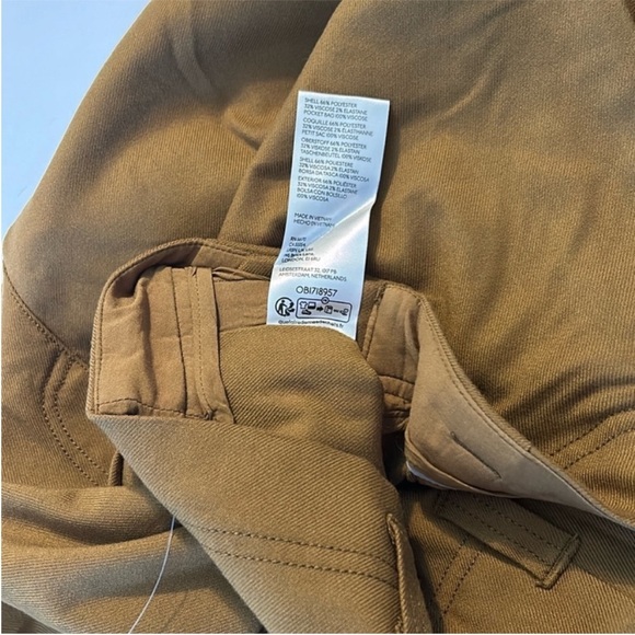 Free People 2 Pants Turning Point Pleated Barrel Trousers in mustard combo - Picture 11 of 11